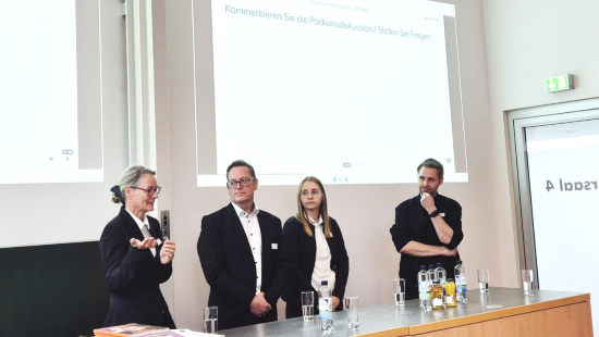v.l. Susanne Dahmen, Rene Müller, Linda Görike, Matthias Leifels