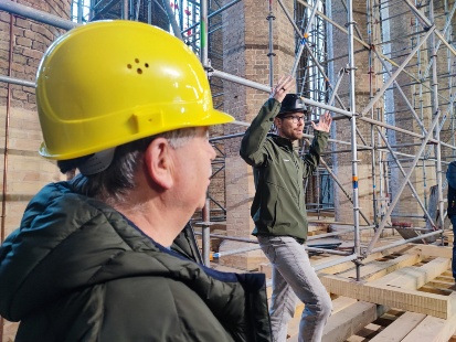 Architekt Matthias Röckers informierte Architekt Matthias Röckers informierte