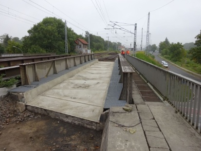 Hilfsbrückeneinbau EÜ Strelitzer Straße Neustrelitz