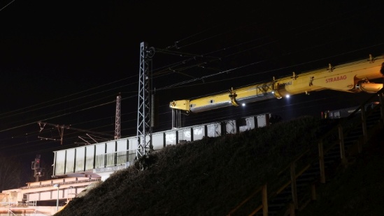 Hilfsbrückeneinbau EÜ Strelitzer Straße Neustrelitz