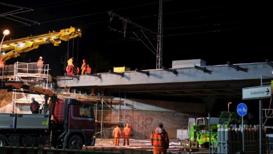 Hilfsbrückeneinbau EÜ Strelitzer Straße Neustrelitz