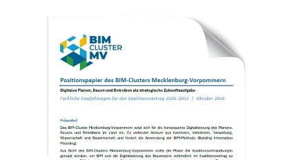 Positionspapier BIM-Cluster MV Teaserbild Positionspapier BIM-Cluster MV Teaserbild